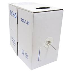 Bobina matassa di cavo di rete LAN FTP categoria cat.5e 24AWG rigido CCA grigio 305m
