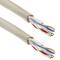 Network cable roll coil LAN UTP category cat.6 24AWG rigid CCA gray 100 m