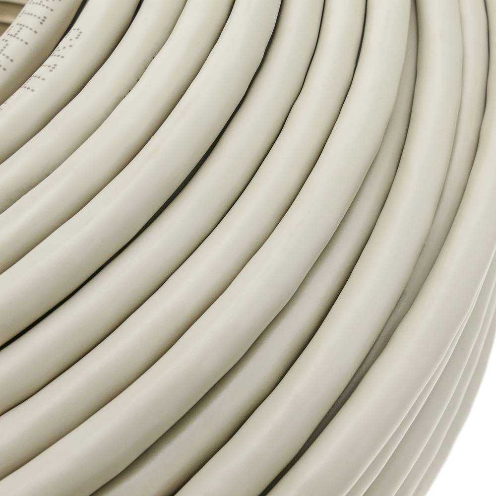 Network cable roll coil LAN UTP category cat.6 24AWG rigid CCA gray 100 m