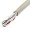 Network cable roll coil LAN UTP category cat.6 24AWG rigid CCA gray 100 m