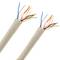 Bobina de cabo de rede LAN UTP categoria cat.6 24AWG rígido CCA cinza 305m