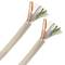 Bobine de câble réseau LAN FTP catégorie cat.6 24AWG rigide CCA gris 100m