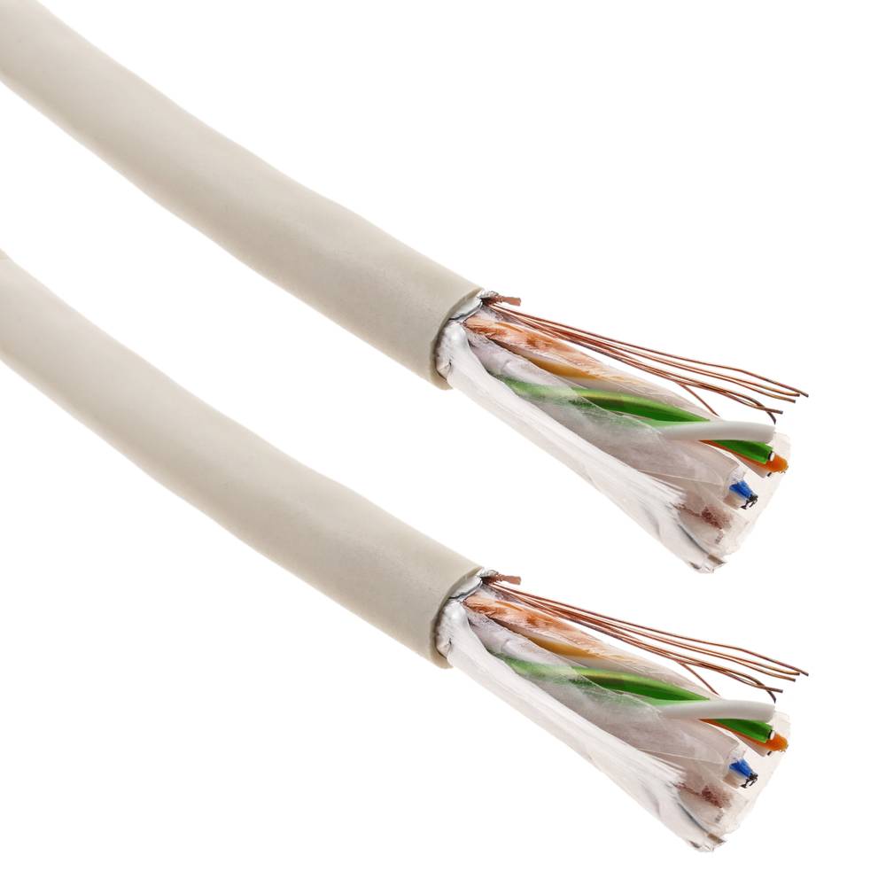 aankomst Voorlopige Scarp Netwerk LAN FTP kabel spoel categorie cat.6 24AWG CCA star grijs 305m -  Cablematic
