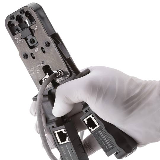 Szpula kabla sieciowego LAN UTP kat.6A 23AWG CCA sztywny szary 100m