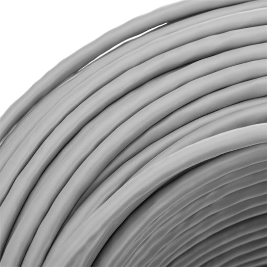 Szpula kabla sieciowego LAN UTP kat.6A 23AWG CCA sztywny szary 100m