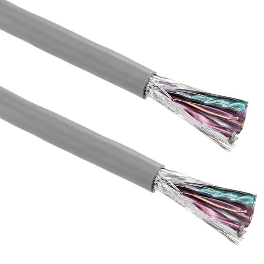 Bobine de câble réseau LAN SSTP Cat.7 23AWG CCA rigide gris 305m