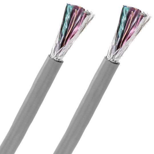 Bobine de câble réseau LAN SSTP Cat.7 23AWG CCA rigide gris 305m