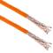 Bobina de cable de red ethernet Cat. 7 SFTP de 100 m rígido de color naranja