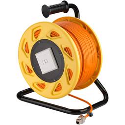 Bobine portable de câble réseau RJ45 Cat 7a SFTP 50 mètres