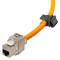 Bobina portátil de cabo de rede RJ45 Cat 7a SFTP 50 metros