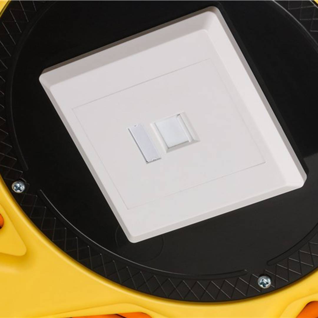 Bobina portátil de cabo de rede RJ45 Cat 7a SFTP 90 metros