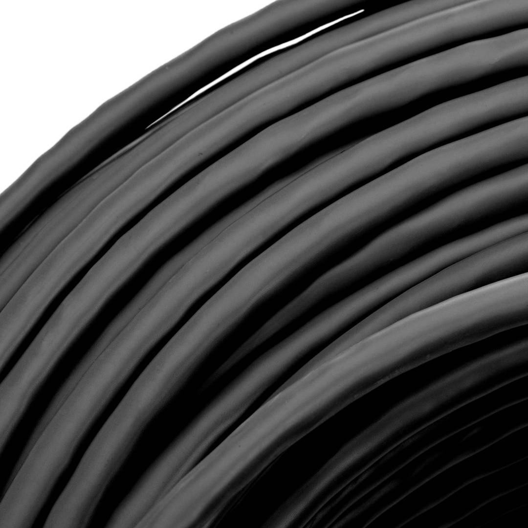 Carretel de cabo de rede UTP LAN categoria cat.6 23AWG CCA rígido preto 305 m