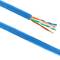 UTP-LAN-Netzwerkkabel, Spule, Kategorie Kat. 6, 23 AWG, CCA, starr, blau, 305 m
