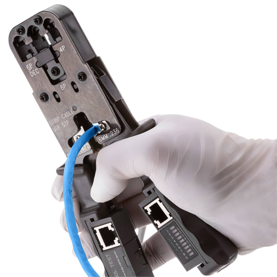 UTP-LAN-Netzwerkkabel, Spule, Kategorie Kat. 6, 23 AWG, CCA, starr, blau, 305 m