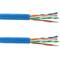 UTP-LAN-Netzwerkkabel, Spule, Kategorie Kat. 6, 23 AWG, CCA, starr, blau, 305 m