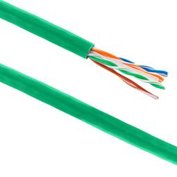 UTP-LAN-Netzwerkkabeltrommel Kategorie Cat.6 23AWG CCA starr grün 305 m