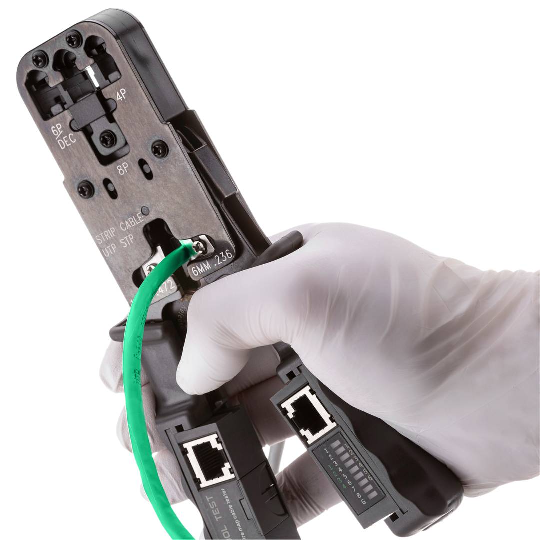 Bobina de cable de xarxa LAN UTP categoria cat.6 23AWG CCA rígid verd 305 m