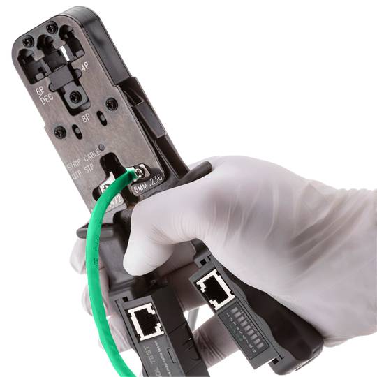 Bobina de cable de xarxa LAN UTP categoria cat.6 23AWG CCA rígid verd 305 m