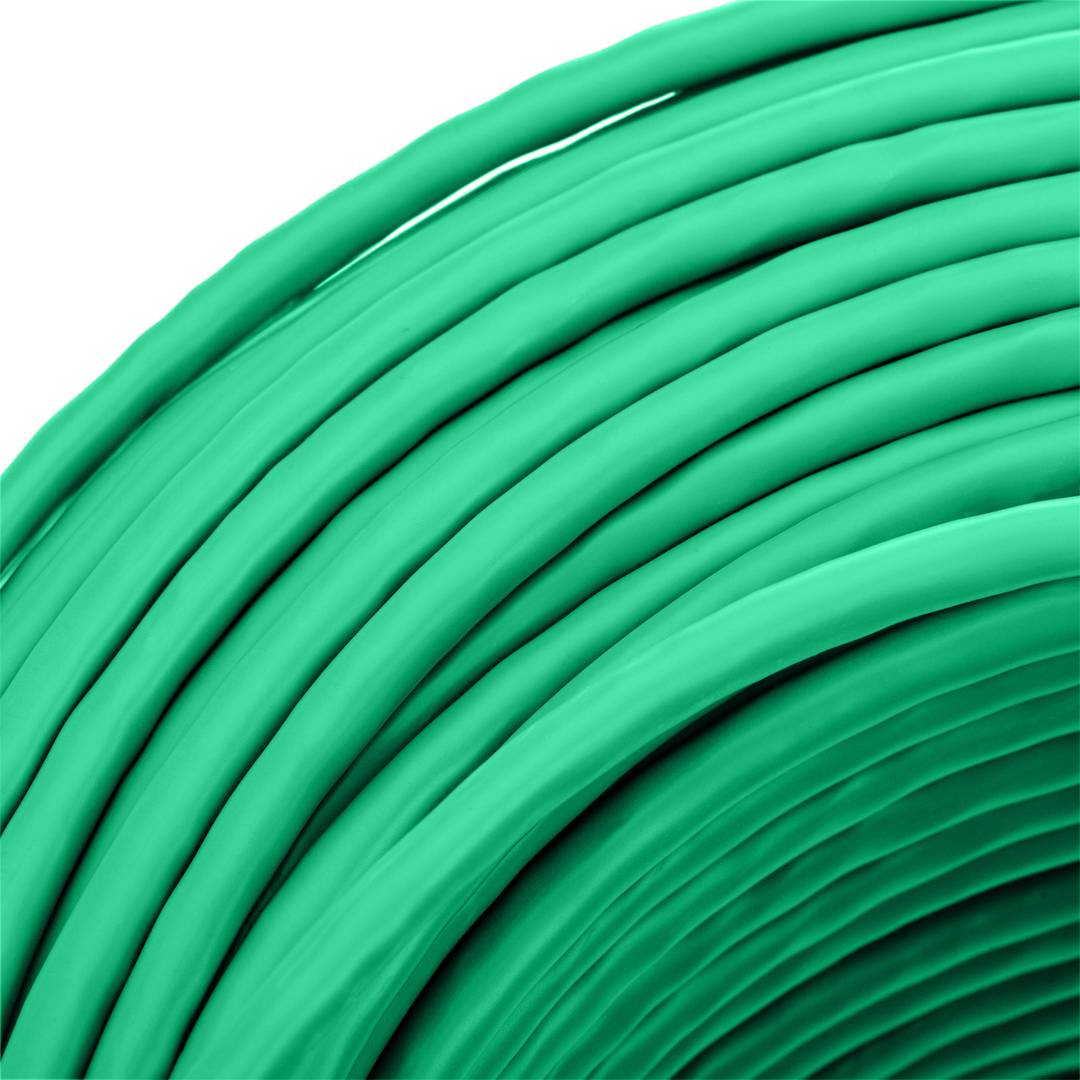 Bobina de cable de xarxa LAN UTP categoria cat.6 23AWG CCA rígid verd 305 m