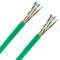 Bobina de cable de xarxa LAN UTP categoria cat.6 23AWG CCA rígid verd 305 m