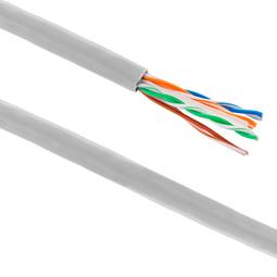 UTP-LAN-Netzwerkkabeltrommel Kategorie Kat.6 23AWG CCA starr grau 305 m