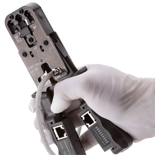 Bobina de cable de red LAN UTP categoría cat.6 23AWG CCA rígido gris 305 m