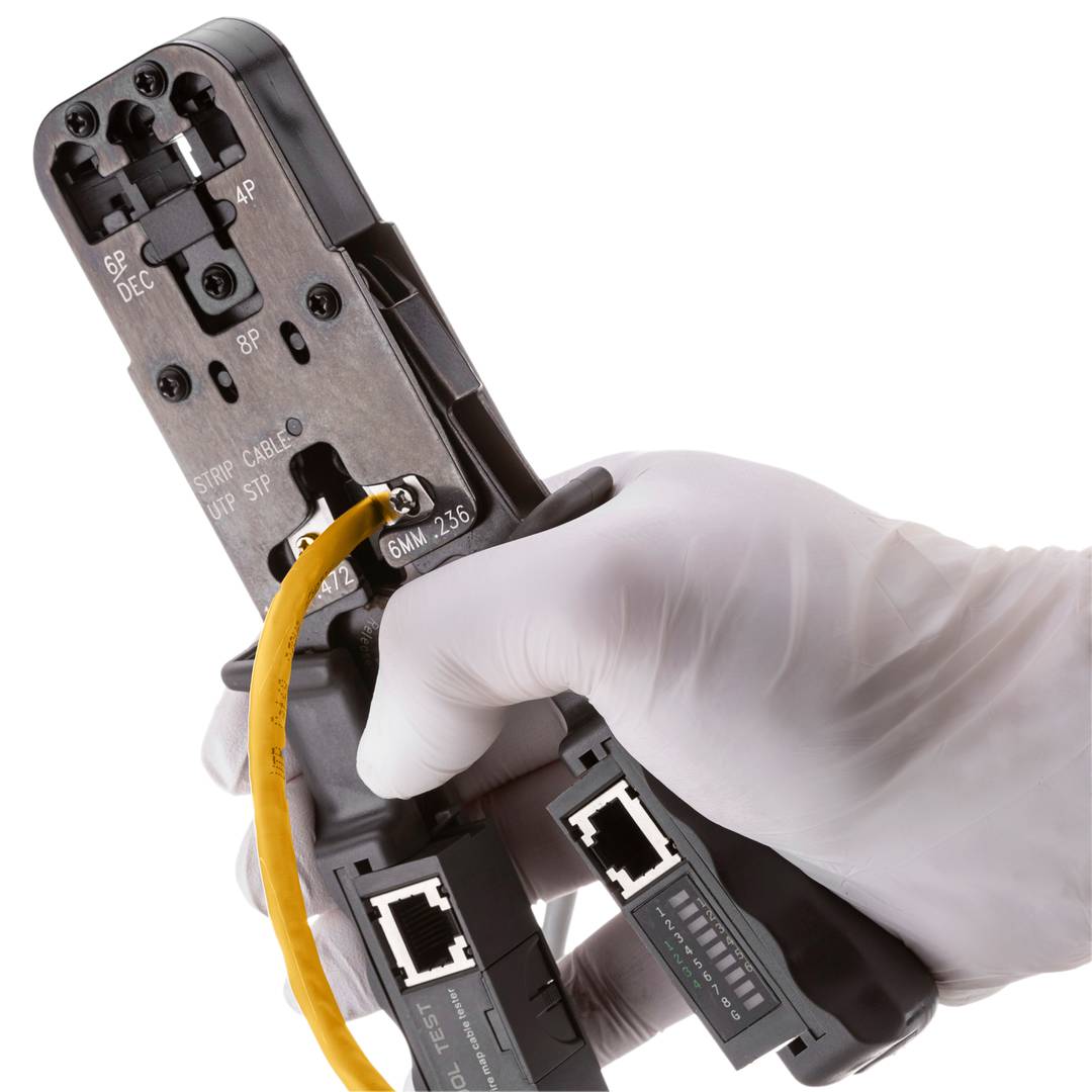 UTP LAN netwerkkabelhaspel categorie cat.6 23AWG CCA stijf oranje 305 m