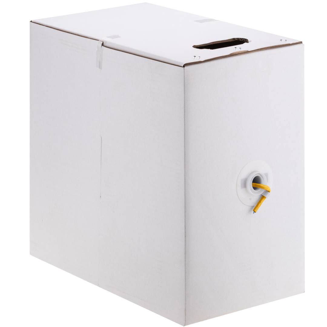 UTP LAN netwerkkabelhaspel categorie cat.6 23AWG CCA stijf oranje 305 m