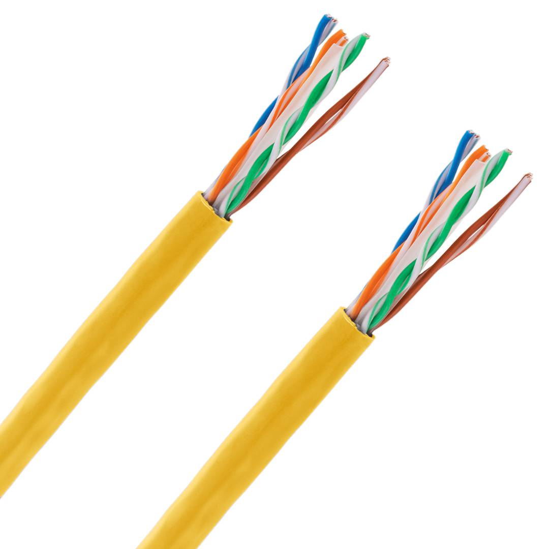 UTP LAN netwerkkabelhaspel categorie cat.6 23AWG CCA stijf oranje 305 m