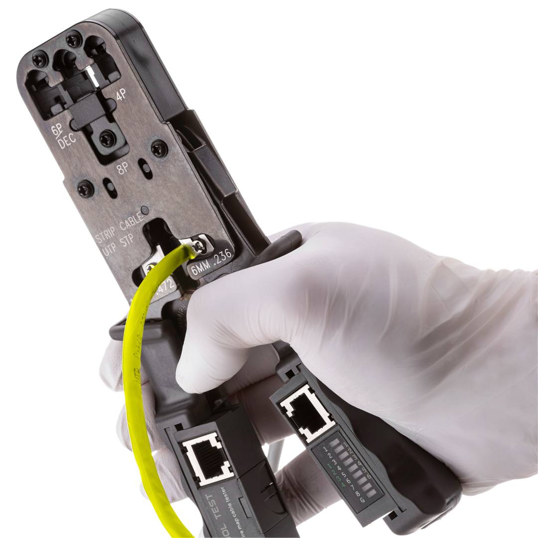 Bobina de cable de red LAN UTP categoría cat.6 23AWG CCA rígido amarillo 305 m