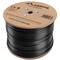 Lanberg Haspel LAN-netwerkkabel UTP Cat.5e rigide CU AWG24 outdoor Fluke getest zwart 305m