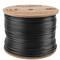 Przetestowany przez firmę Fluke LCU5-21CU-0305-BK Sztywny czarny szpula na kabel sieciowy Ethernet kat. 5e UTP 305 m