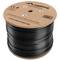 Bobina de cable de xarxa ethernet UTP Lanberg Cat.6 per a exterior negre 305m