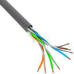 Bobina Lanberg de LAN UTP Cat. 5e rígido CU AWG24 Fluke testado CPR cinza 305m