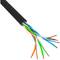 Door Fluke geteste LCU5-12CU-0305-BK 305 m stijve zwarte Cat.5e UTP Ethernet-netwerkkabelhaspel