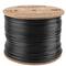 Lanberg Haspel van LAN UTP Cat.6 stijve CU AWG24 outdoor netwerkkabel Fluke getest zwart 305m