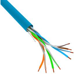 Lanberg Reel of LAN UTP Cat.5e starres CCA AWG24 blaues Netzwerkkabel 305m