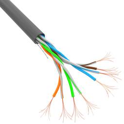 Bobina de cable CCA de xarxa ethernet UTP Lanberg Cat.5e AWG24 gris 305m