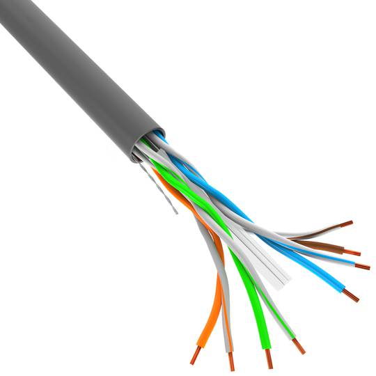 Lanberg Rolle LAN Netzwerkkabel UTP Kat. 6 starr CCA AWG24 grau 305m