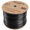 Carretel de cabo de rede Lanberg cat.5e FTP rígido Fluke testado preto 305m LCF5-21CU-0305-BK