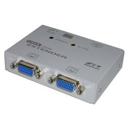 Rextron 1 VGA Extender VGA-IN-OUT + 2 + 1 VGA RJ45-OUT (EV-12L)