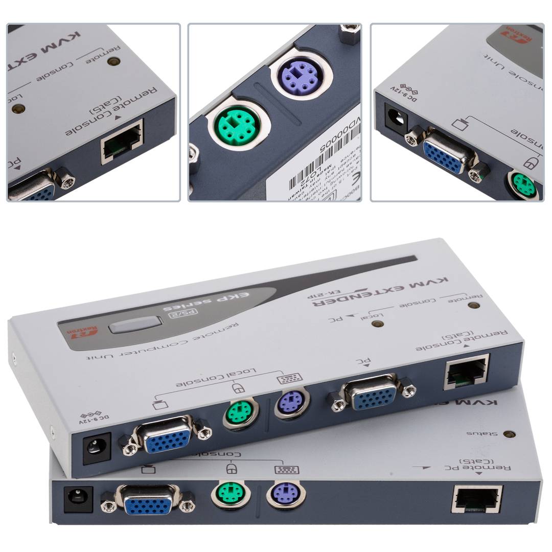 Rextron KVM Extender PS2 (KVM-PS2 na PC-PS2 + KVM-PS2)