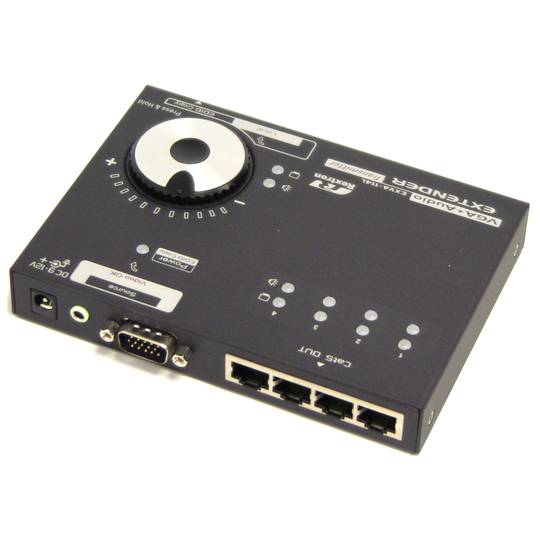 Extendeur VGA et audio via UTP á 900m. 4-port d