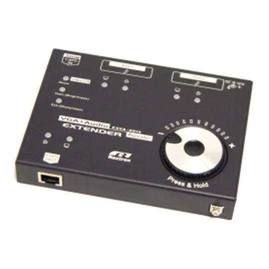 VGA en audio-extender via UTP op 900m. 300 m repeater