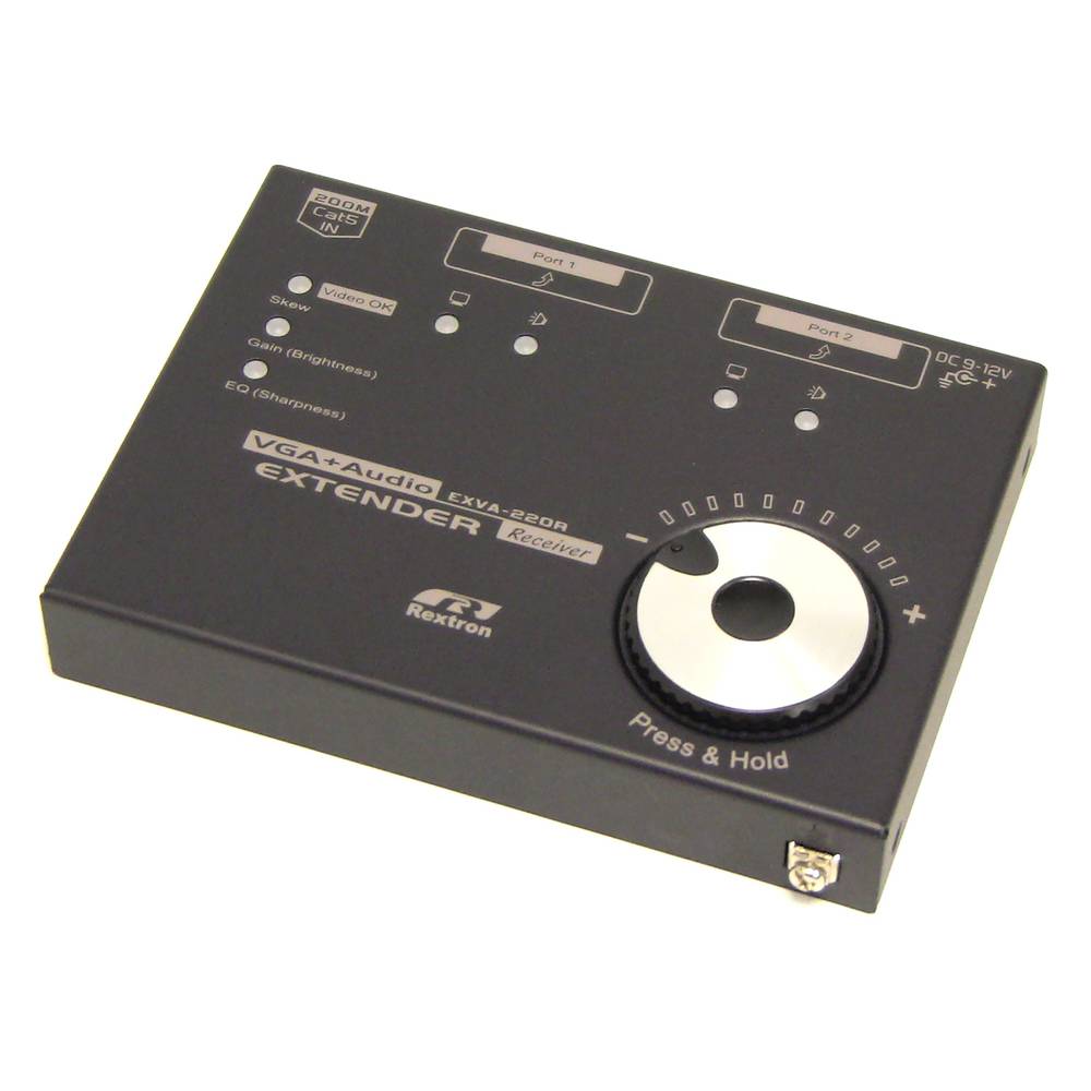 Extendeur VGA et audio via UTP à 900m. Récepteur 200m