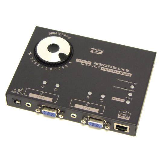 Extendeur VGA et audio via UTP à 900m. Récepteur 200m