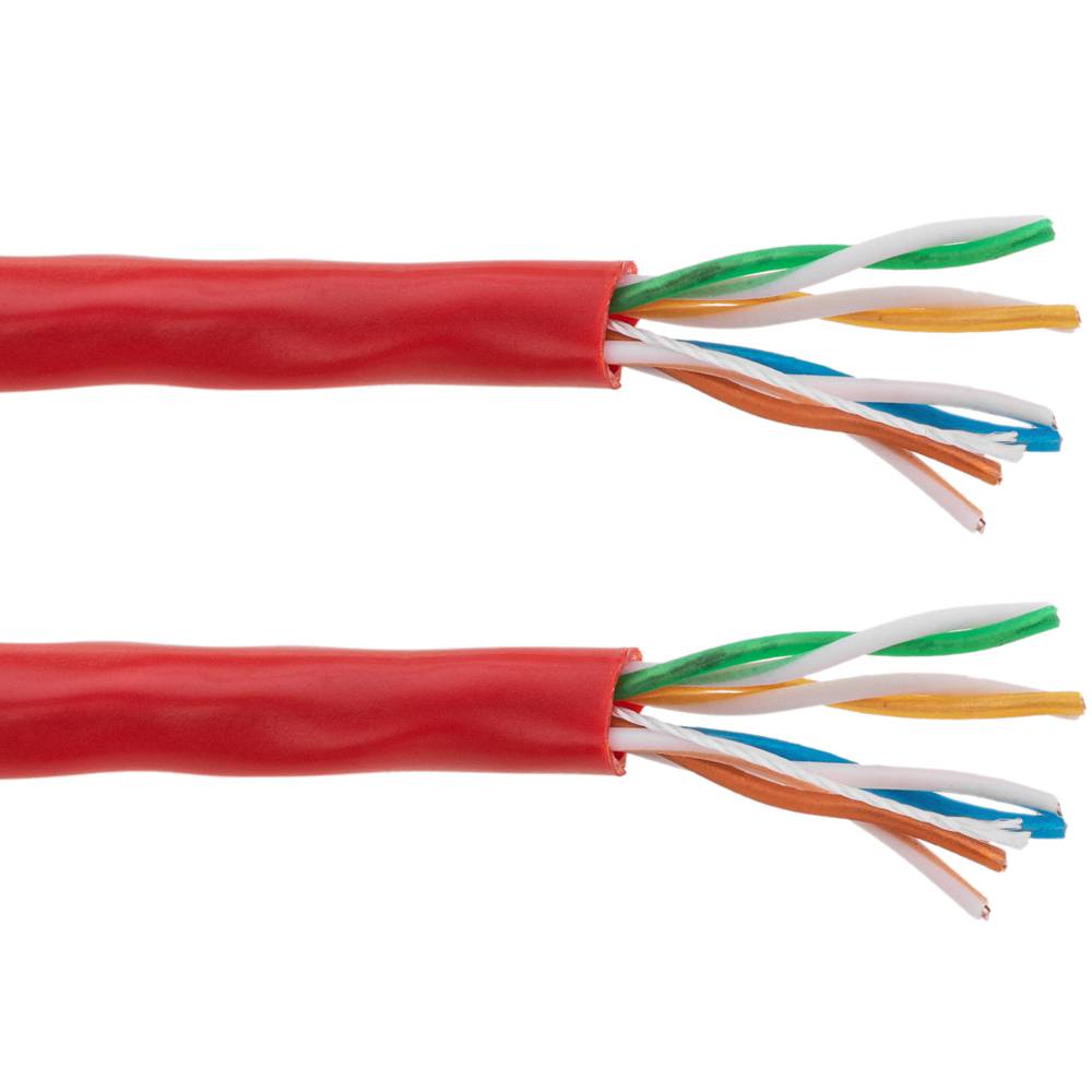 UTP kabelspoel categorie 5e 24AWG CCA star rood 100m