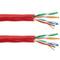 UTP kabelspoel categorie 5e 24AWG CCA star rood 100m