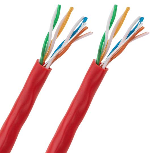 UTP kabelspoel categorie 5e 24AWG CCA star rood 100m