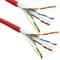 Categoria 6 FTP cabo da bobina CCA 24AWG vermelho sólido 100m